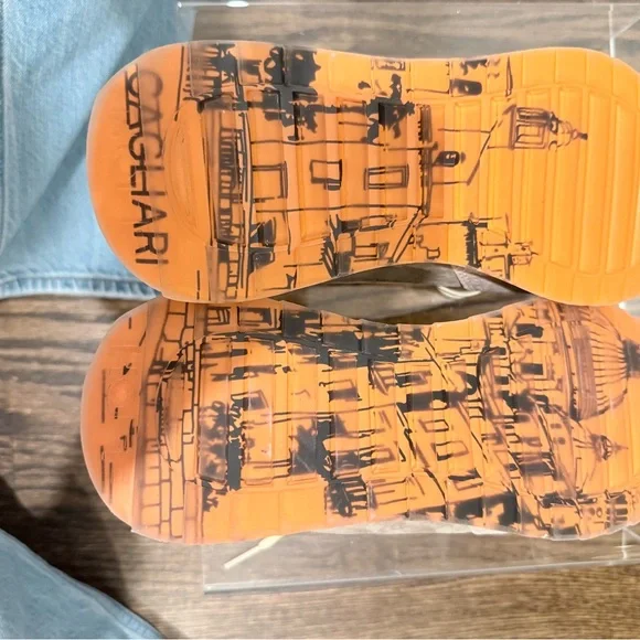 Hoff Women’s City Casual Sneaker Earth tone with Silver Peach Accent Size 8 - Picture 8 of 10